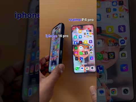 faster device ⚡️ : realme P4 pro 5g 🆚 iphone 16 pro bgmi test #bgmi