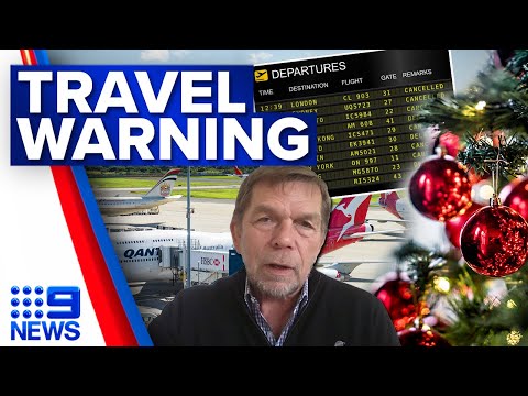 Travellers warned airport chaos set to continue past Christmas period | 9 News Australia