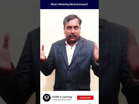 What is Marketing Mix Environment? – #shortvideo #principlesofmarketing  -Video@12