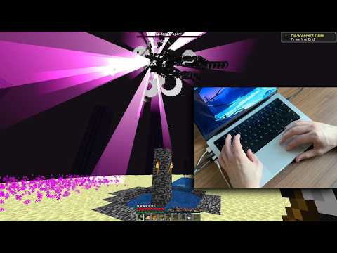 How I beat Minecraft with a trackpad