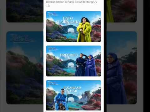 Info Selebriti.|Senarai Bintang Gv12, 2025.