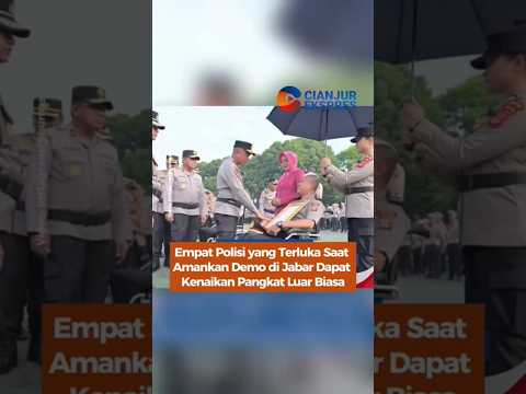 Empat Polisi yang Terluka Saat Amankan Demo di Jabar Dapat Kenaikan Pangkat Luar Biasa #shorts