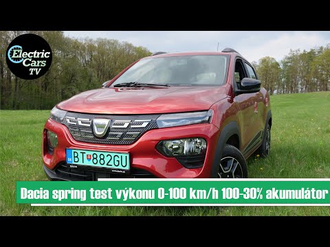 Dacia Spring 0-100 km/h 100-30% akumulátor - Electric Cars TV