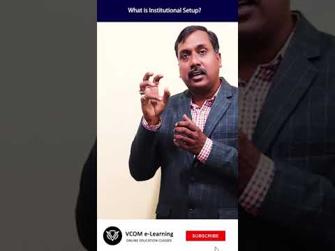 What is Institutional Setup? – #shortvideo  – #bishalsingh -Video@16