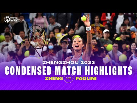 CONDENSED MATCH | Zheng Qinwen vs. Jasmine Paolini | 2023 Zhengzhou | WTA Highlights