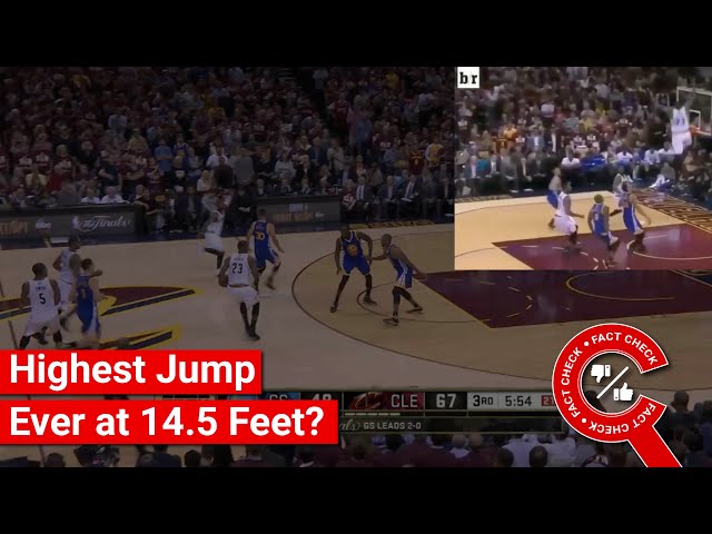 A Basketball Player Jumped Straight Up To… How High?