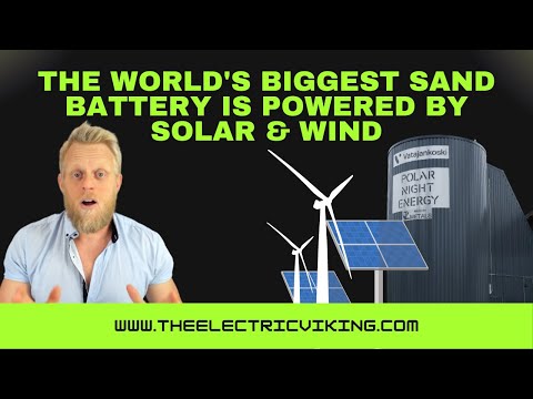 The world's biggest sand battery is powered by solar & wind