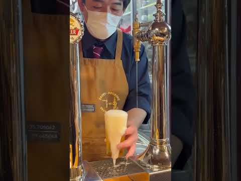 【麦酒大学】山本学長の1度注ぎの動画 #麦酒大学 #山本学長 #1度注ぎ