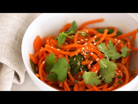 Spicy Sesame Carrot Noodles- Healthy Appetite with Shira Bocar