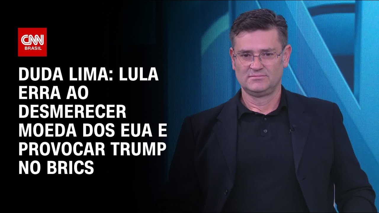 Duda Lima Lula erra ao desmerecer moeda dos EUA e provocar Trump no Brics | CNN ARENA