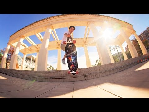 Valencia Travels with the Apex 40 DiamondDrop Longboard - UC2jAMPK5PZ7_-4WulaXCawg