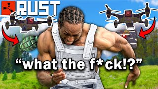 YouTube thumbnail for Ser Winter's video titled 'You Can Drop Explosives From Drones in Rust Now (It's Actually Insane)'