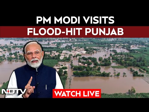 PM Modi In Punjab LIVE | PM Modi Visits Punjab To Review Flood Situation