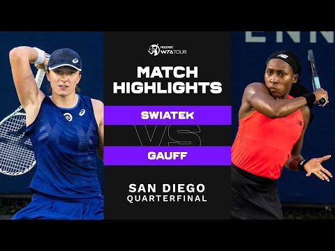 Iga Swiatek vs. Coco Gauff | 2022 San Diego Quarterfinal | WTA Match Highlights