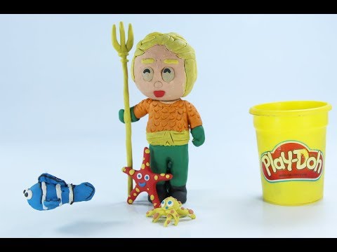Play Doh Aquaman heat Batman 2018 - Play doh Stop motion