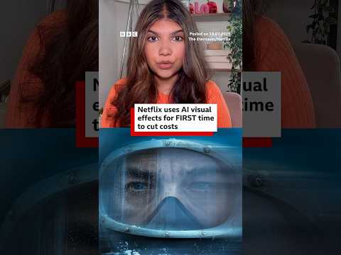 Netflix uses AI visual effects for the first time to cut costs. #AI #Netflix #BBCNews