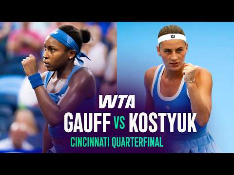 Coco Gauff vs. Marta Kostyuk | 2026 Cincinnati Quarterfinal | WTA Match Highlights