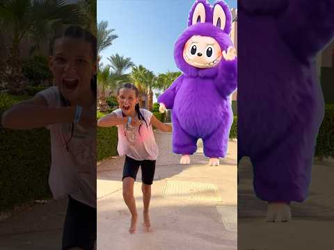 ЛАБУБУ напал на Элину в бассейне #funny #labubu #лабубу