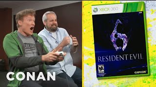 Conan O'Brien Reviews "Resident Evil 6" - Clueless Gamer - CONAN on TBS