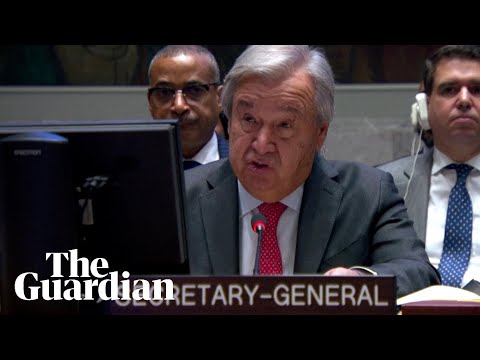 UN chief expresses concern over 'clear violations of international law' in Gaza