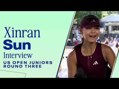 Xinran Sun hopes to meet Qinwen <strong>Zheng</strong> 🥰 | 2026 US Open