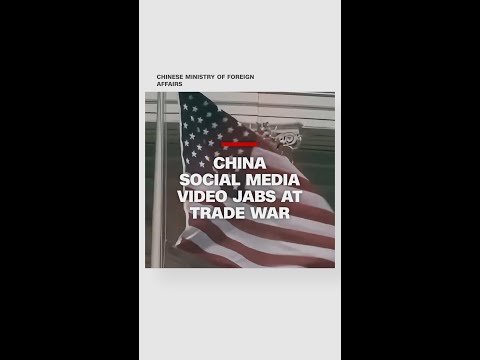 China social media video jabs at trade war