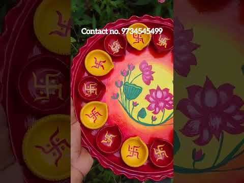 ভূত চতুর্দশী স্পেশাল ১৪ প্রদীপ ও থালা সেট #youtubeshorts #diwali #কালীপূজা2025 #bengaliculture