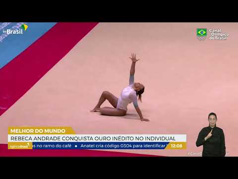 RJ | Rebeca Andrade conquista medalha de ouro inédita em mundial