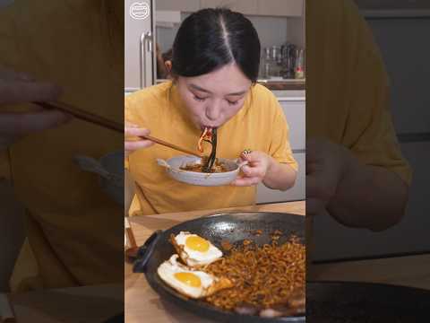 5일째 파김치에 짜장라면