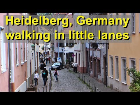 Heidelberg's Pedestrian Zone, walking the little lanes - UCvW8JzztV3k3W8tohjSNRlw