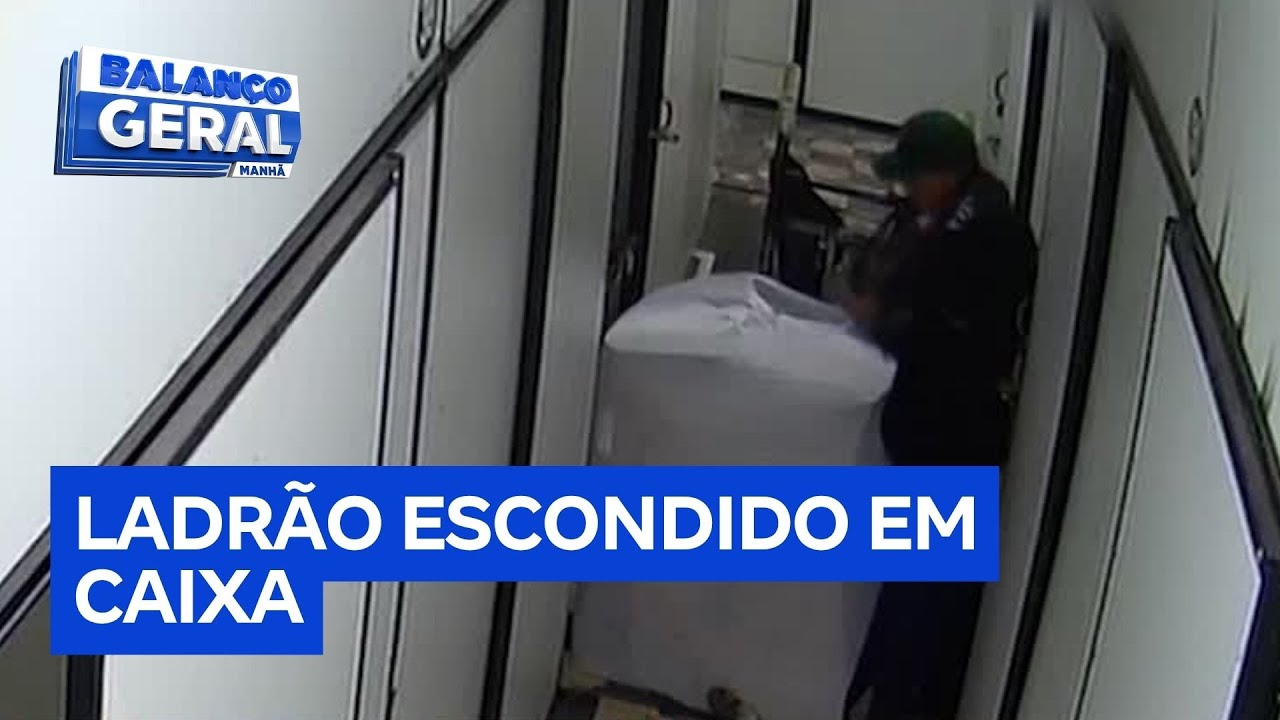 Quadrilha esconde ladrão dentro de caixa e realiza assalto em galeria no Brás