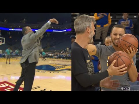Dell Curry Hits From Steph Range & Everyone Goes Crazy! video clip