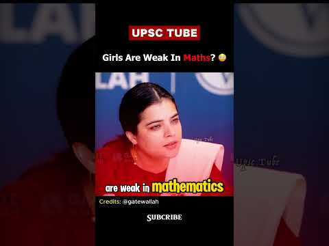 Are Girls Weak in Mathematics 😱 UPSC Topper Mock Interview #upsc #ias #shorts