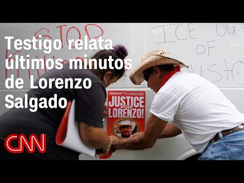 Testigo señala que agente de ICE mintió sobre disparo que mató a Lorenzo Salgado