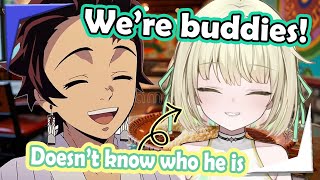 Eni and Hanae Natsuki became buddies but she doesn't even know who he