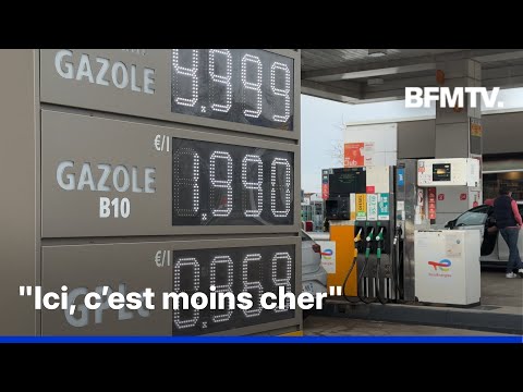 ROBIN DE BFM - Les automobilistes allemands se ruent en Moselle pour du carburant moins cher