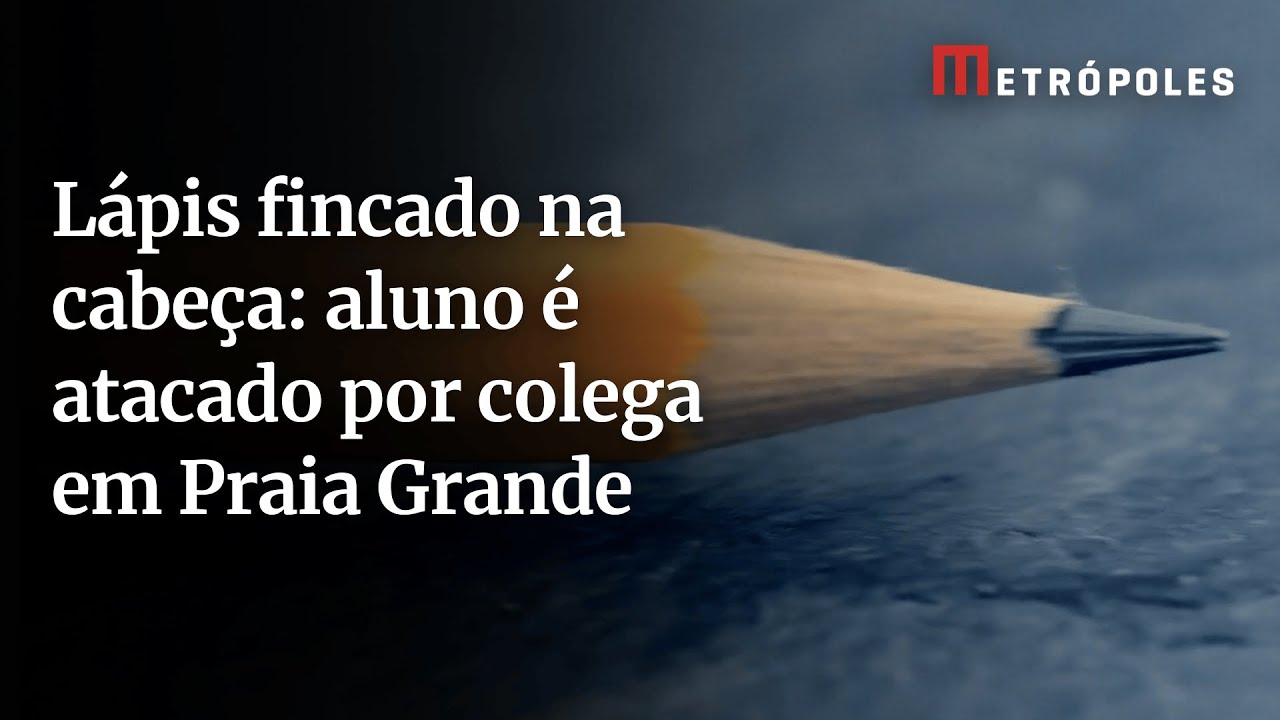 Lápis fincado na cabeça: aluno é atacado por colega em Praia Grande