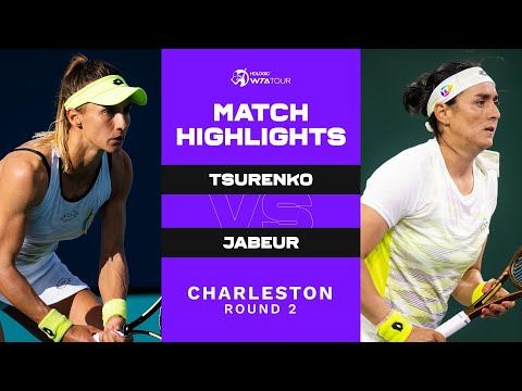 Lesia Tsurenko vs. Ons Jabeur | 2023 Charleston Round 2 | WTA Match Highlights