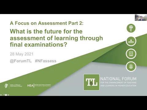 Webinar: What is the Future for the Assessment of Learning through Final Examinations? Part 2