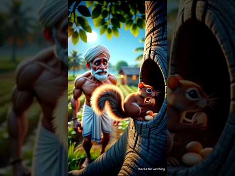 The Farmer and the Squirrel 🐿️🌰 | Hindi Animation | Whispering Woods | Heart Touching Moral Story
