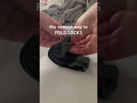 The neatest way to fold socks #folding #organization #laundry #fold