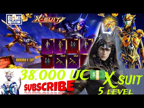 BGMI NEW X SUIT🔥38.000 UC💵 ANUKHRA X SUIT CRATE OPENING