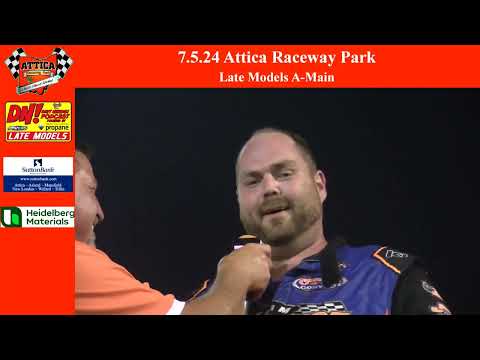 7.5.24 Attica Raceway Park Late Models A-Main - dirt track racing video image