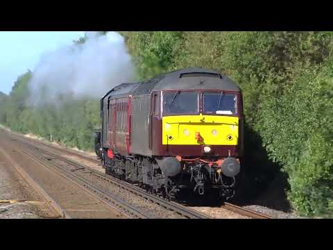 47812 dragging Black 5 no. 44871 through Holton Heath (04/07/24)