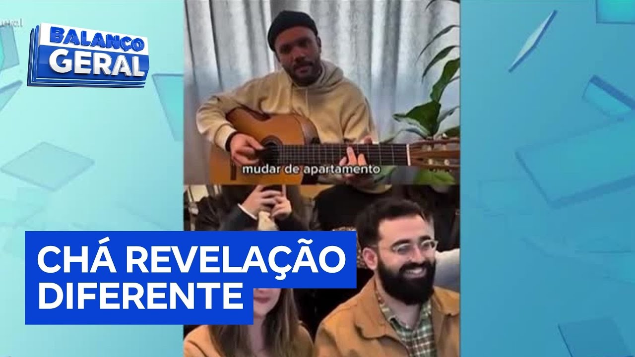 Casal revela sexo do bebê com música criativa e emocionante confira