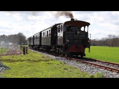 De 'Cockerill 2' in actie tussen Haaksbergen en Boekelo | The 'Cockerill 2' steam locomotive