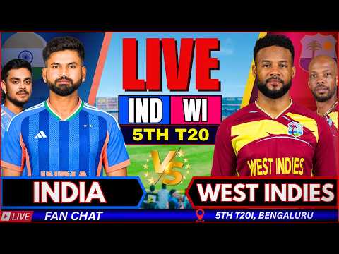 🔴 India vs West Indies 5th T20I <strong>Live</strong> | IND vs <strong>WI</strong> <strong>Live</strong> match Today, <strong>Live</strong> Cricket Score &amp; Fan Chat
