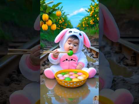 ❤️ Evolution of Baby: Train Attack on Baby for Food Eating #cat #cute #love #shorts BabyLos 100