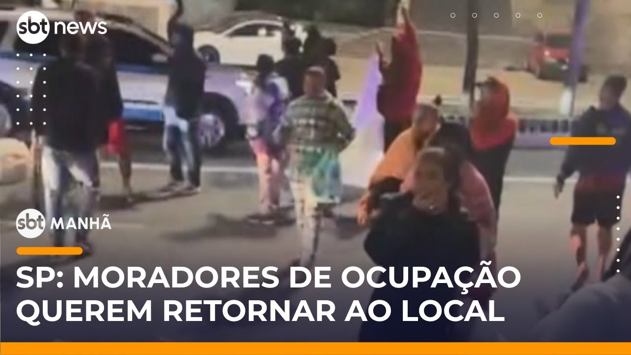 Moradores protestam no centro de SP após incêndio em ocupação | SBTManhã