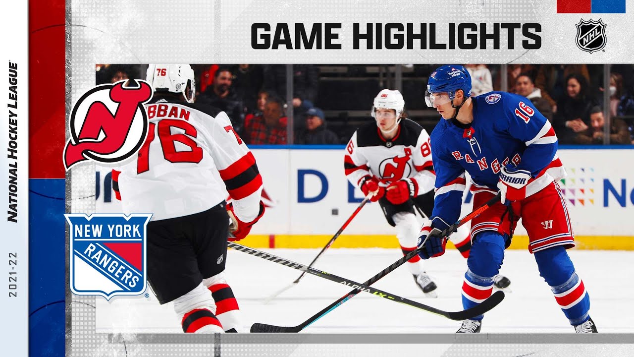 Devils @ Rangers 3/4 | NHL Highlights 2022 video clip 